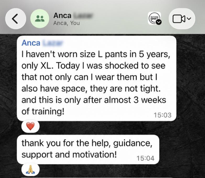 Client WhatsApp testimonial