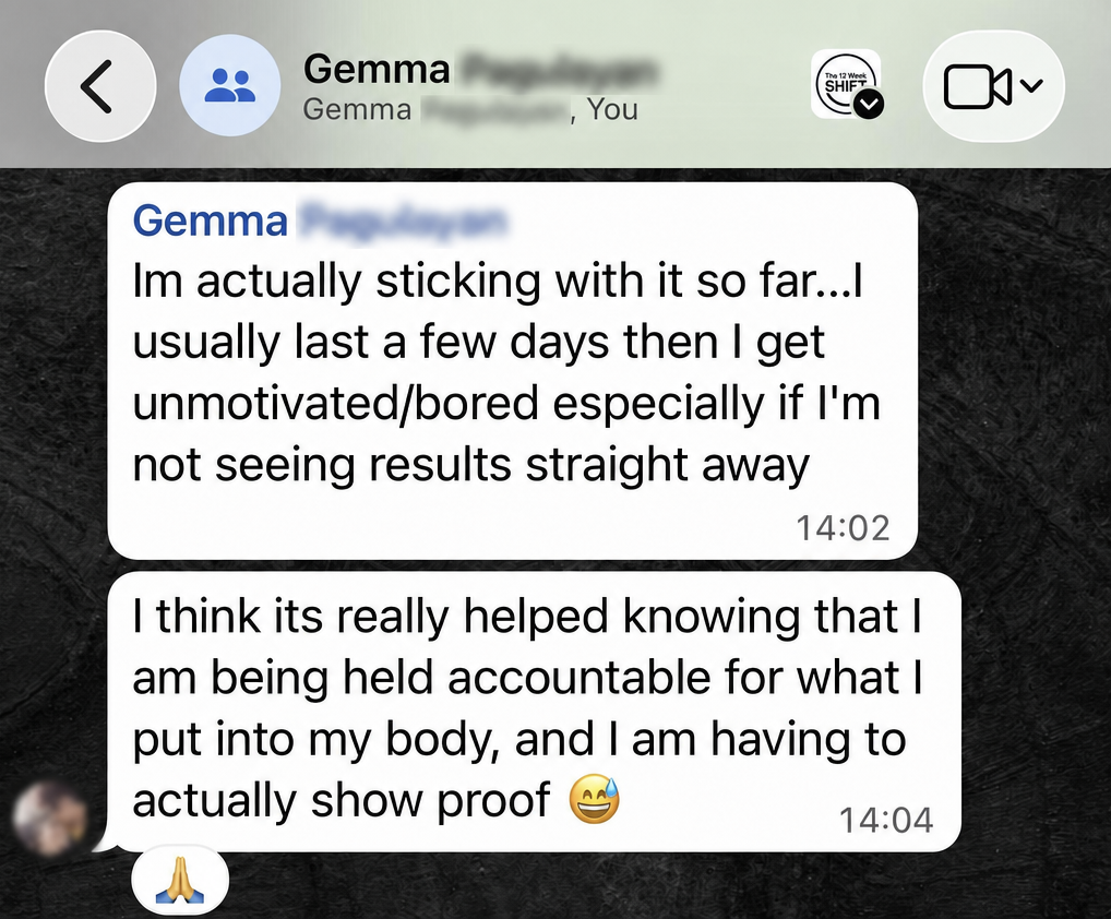Client WhatsApp testimonial